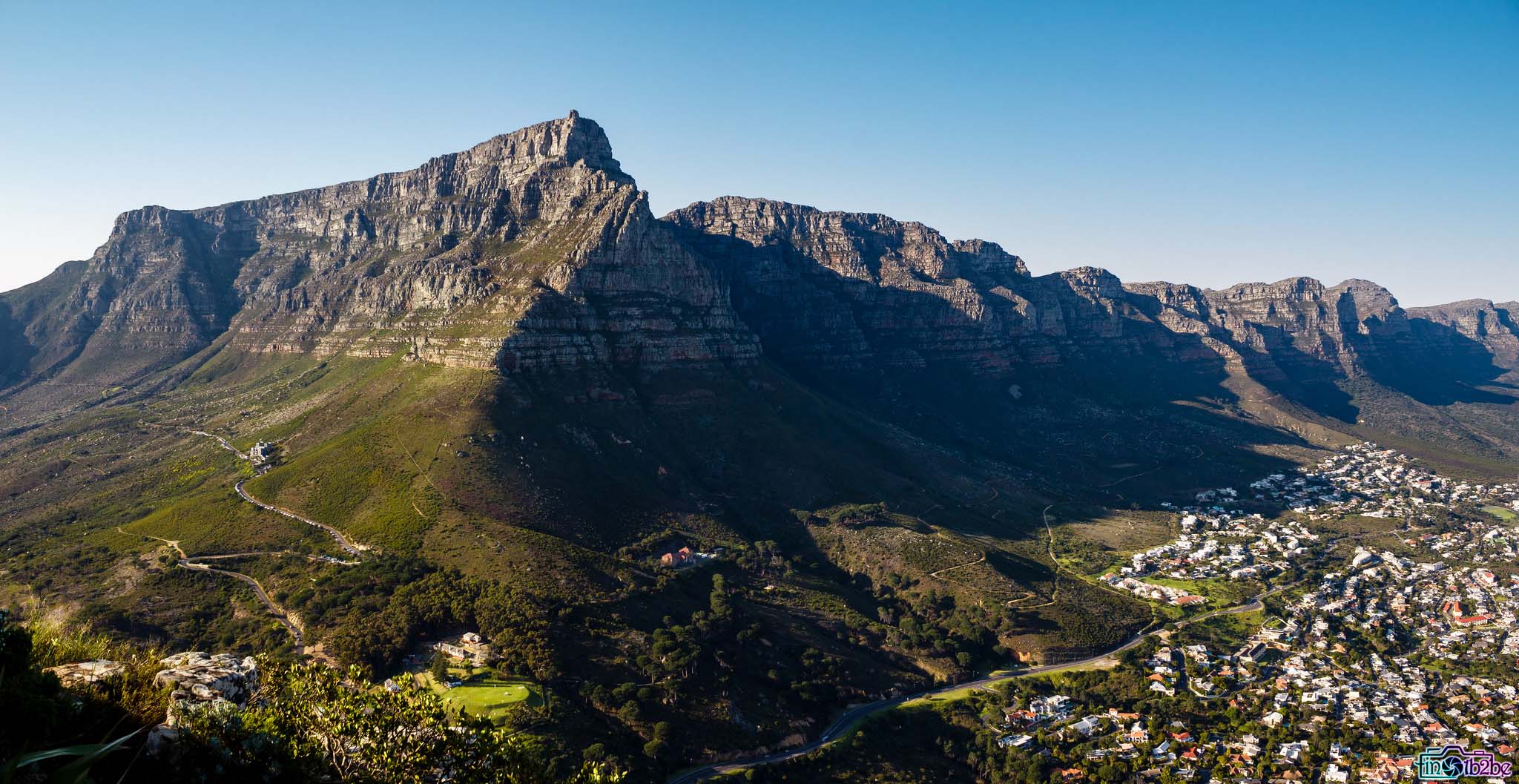 Panoramic Image of Table Mountain from Lion's Head, Cape Town, South Africa - Tinotenda Chemvura