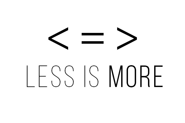 Image - Less is More