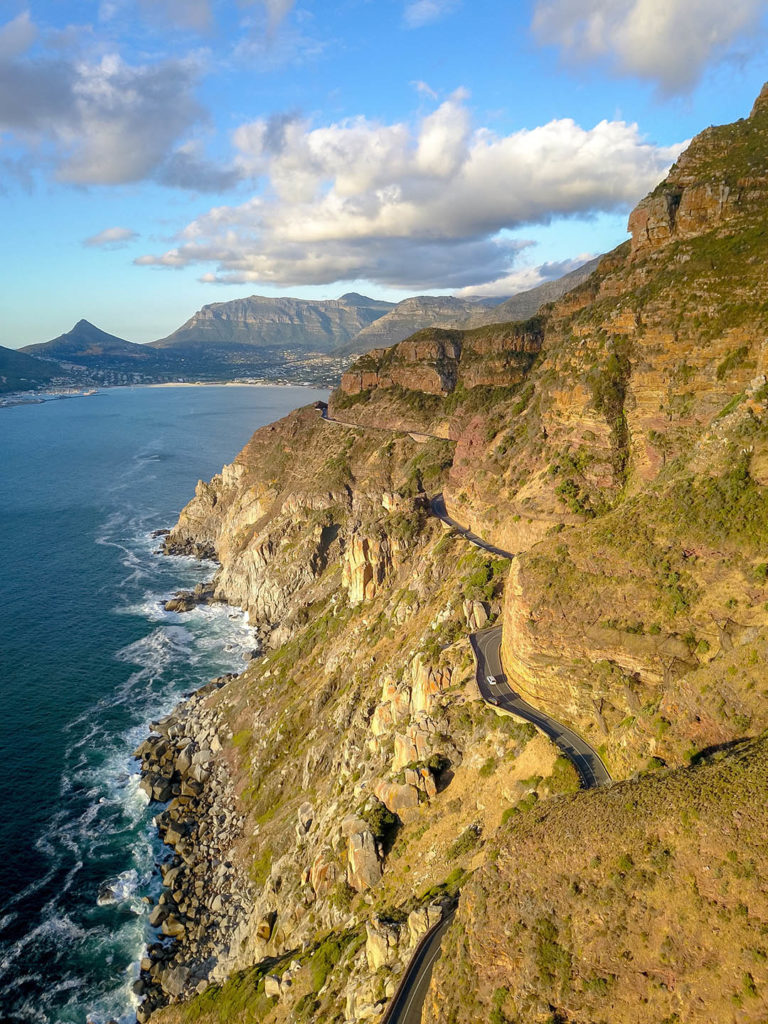 Drone Photograph of Chapmans Peak Drive - Tinotenda Chemvura