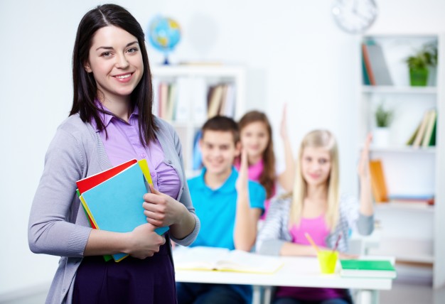 stock image of a teacher